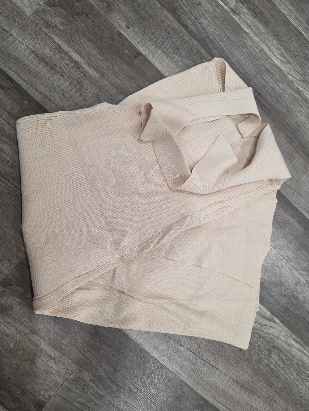 Nwt RIBBED midi Dress Collared Button Knit Midi Beige Corpcore Academia Y2K - Picture 4 of 13